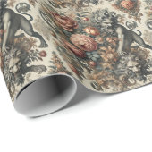 De Arcane Apex – Mythische Bloemenbandana Cadeaupapier (Rol Hoek)