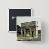 De Arch Constantine uit het noordwesten Vierkante Button 5,1 Cm (Voorkant /achterkant)