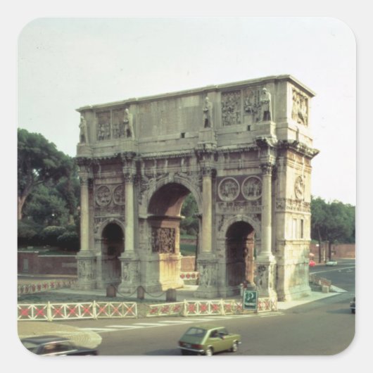 De Arch Constantine uit het noordwesten Vierkante Sticker (Voorkant)