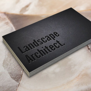 De Architect die van het landschap Gewaagde Zwarte Visitekaartje