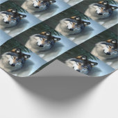 De Arctische Wolf, die het papier pakt (Hoek)