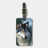 De Arctische Wolf, het Bagagelabel (Voorkant verticaal)