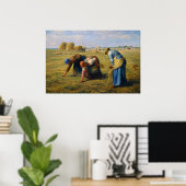 De arenlezers van Jean-Francois Millet Poster (Thuiskantoor)