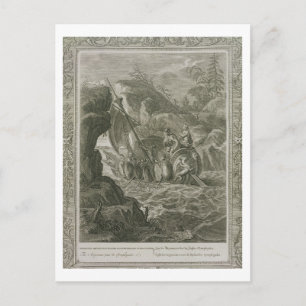 De Argonauts passeren de Symplegades (graven) Briefkaart