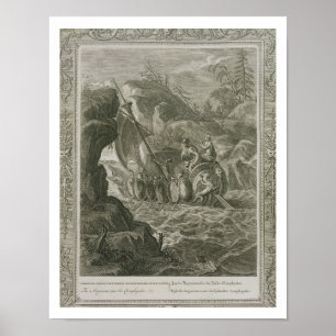 De Argonauts passeren de Symplegades (graven) Poster