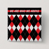 De Argyle Sweaters Affirmation Button (Voorkant)