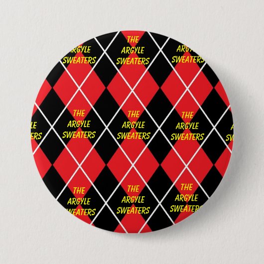 De Argyle Sweaters Fan Button (Voorkant)