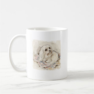 De Aristocratische Wolk: Aquarel Maltees Koffiemok