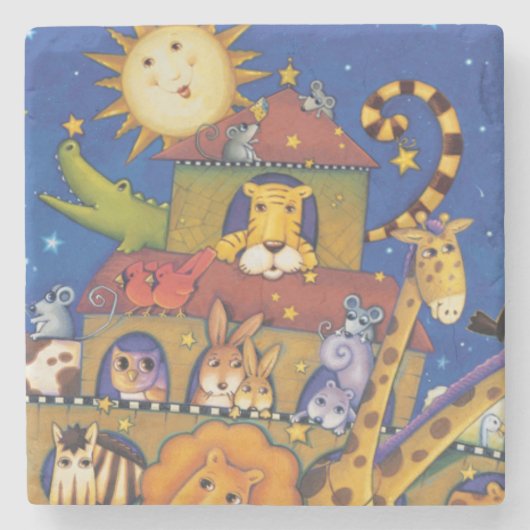 De ark stenen onderzetter (Voorkant)