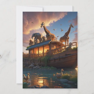 De ark van de hoop van Noach Bedankkaart
