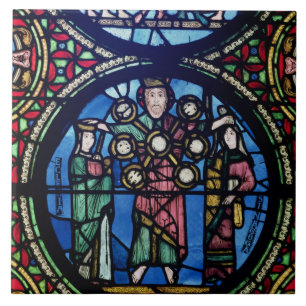 De Ark van het Convenant venster, detail van God m Tegeltje