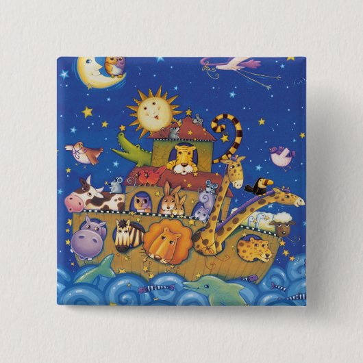 De ark vierkante button 5,1 cm (Voorkant)