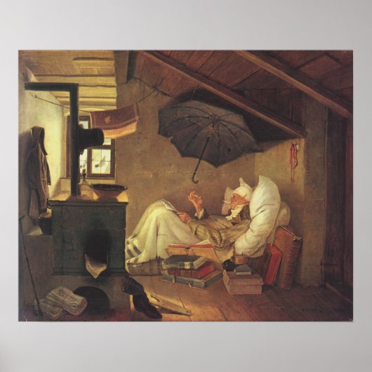 De arme dichter poster (Voorkant)