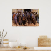 De armen en het geld van Vincent van Gogh Poster (Keuken)