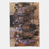 De armen en het geld van Vincent van Gogh Theedoek (Verticaal)