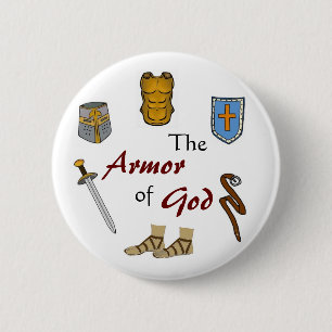 De Armor van God Ronde Button 5,7 Cm