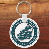 De Armstoel QB - Sleutelhanger van het Football Ph (Voorkant)