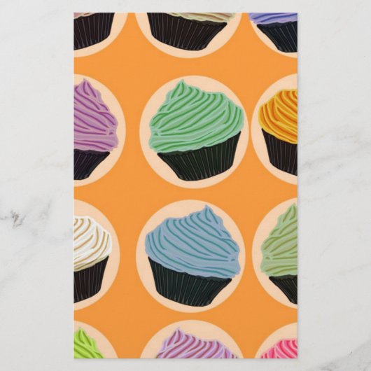 De Aroma's van Cupcake Briefpapier (Voorkant)