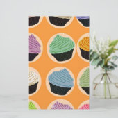 De Aroma's van Cupcake Briefpapier (Staand voorkant)