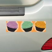 De Aroma's van Cupcake Bumpersticker (Op auto)