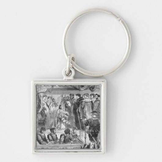 De arrestatie van Anne Boleyn Sleutelhanger (Voorkant)