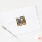De arrestatie van de Carbonari Vierkante Sticker (Envelop)