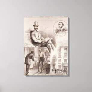 De arrestatie van de heer C.S. Parnell, MP Canvas Afdruk