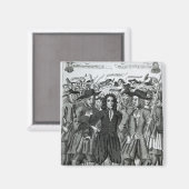 De arrestatie van rechter Jeffreys 1689 Magneet (Voorkant / Achterkant)