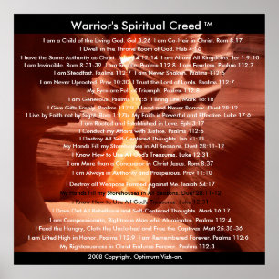 De arriors die door WarriorsCreed worden gecreeerd Poster
