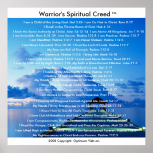 De arriors die door WarriorsCreed worden gecreeerd Poster
