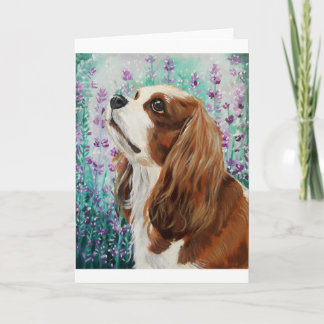 De Arrogante Koning Charles Spaniel van Blenheim Kaart