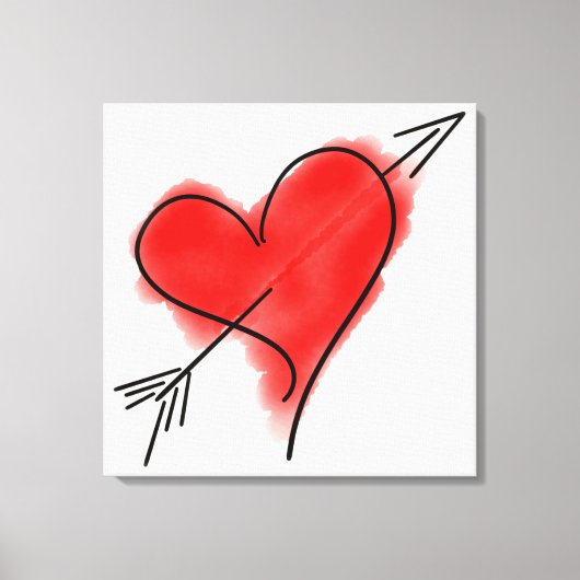 DE ARROUW VERSTERKTE Canvasafdruk VAN DE CUPID Canvas Afdruk (Voorkant)
