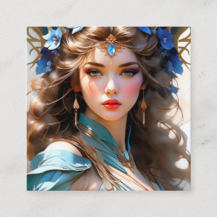 De Art Nouveau werd gekenmerkt door een terugkeer  Vierkante Visitekaartje