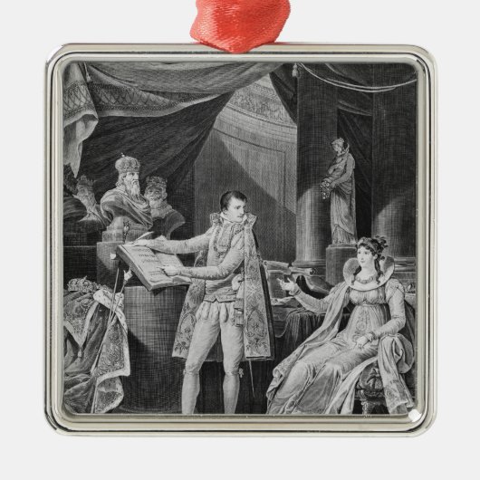 De artikelen uit de Code Civil weergeven Metalen Ornament (Voorkant)