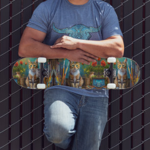 De Artistieke Kat Skateboard