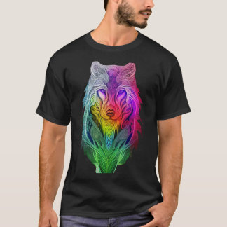 De artistieke visie van de Sigma Wolf-illustratie T-shirt