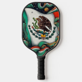 De artistieke vlag van Mexico Pickleball Paddle