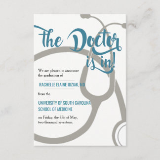 De arts is aankondiging