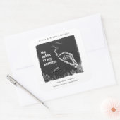 De as mijn vijanden grappig Halloween kaars label (Envelop)