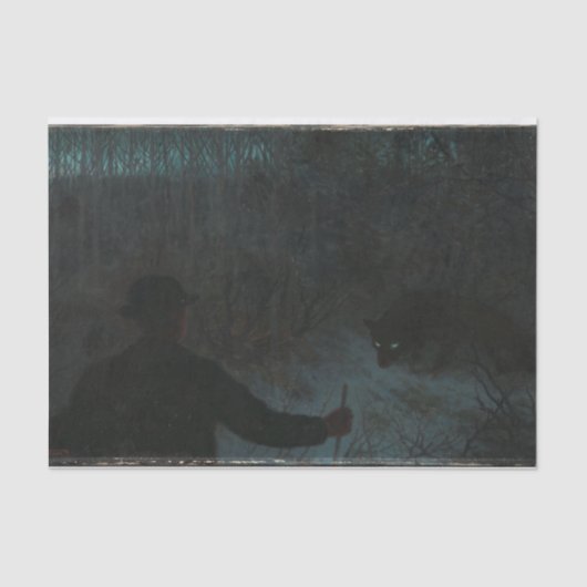 De Ash Lad en de Wolf Tissuepapier (Voorkant)