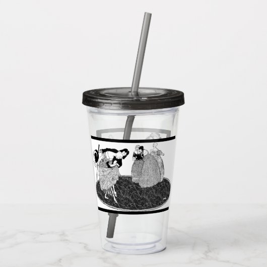 De  Assepoester van Stepsisters Charming Acryl Drinkbeker (Achterkant)