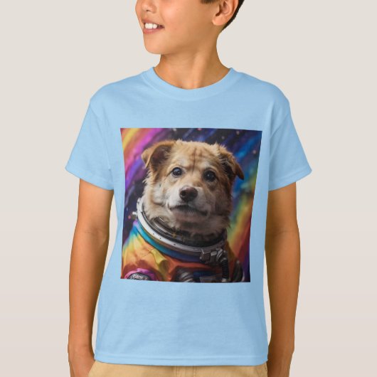 De astronaut hond t-shirt (Voorkant)