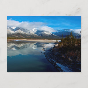 De Athabasca-rivier in het Nationaal Park Jasper Briefkaart
