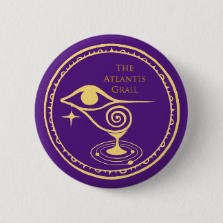 De Atlantis Grail Logo Button - Paars