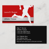 De atletische Visitekaartjes van de Trainer (Voorkant / Achterkant)