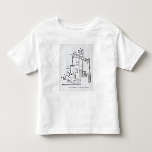 De atmosferische motor van Newcomen Kinder Shirts (Voorkant)