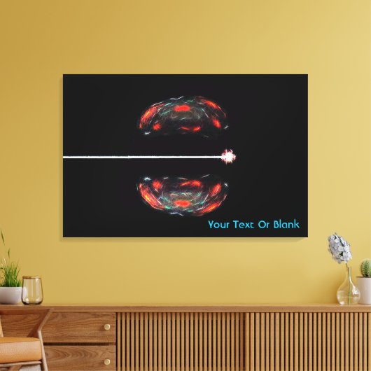 De Atom splitsen Canvas Afdruk (Insitu (Woonkamer))