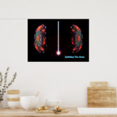De Atom splitsen Poster (Keuken)
