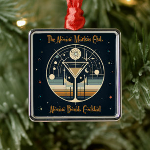 De Atomic Martini Club Atomic Bomb Cocktail Metalen Ornament