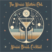 De Atomic Martini Club Atomic Bomb Cocktail Sticker (Voorkant)